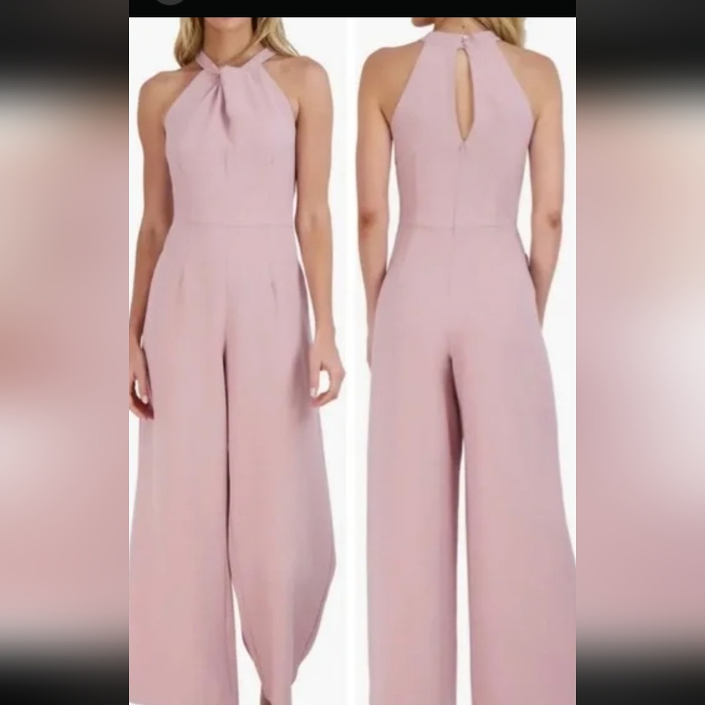 Julia Jordan Blush Halter Jumpsuit